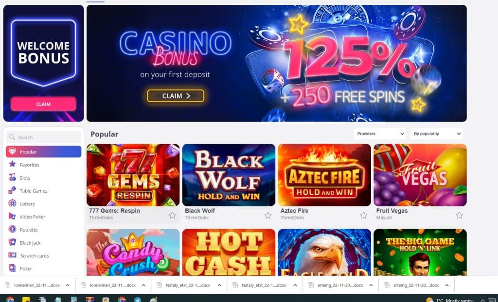 glory casino login bonus